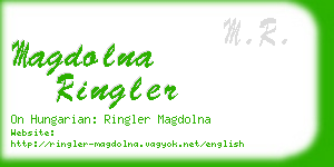 magdolna ringler business card